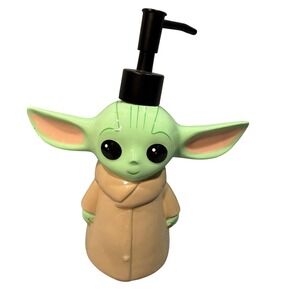 Grogu Baby Yoda Soap Dispenser Star Wars Mandalorian Bathroom Decor